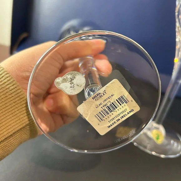 Waterford Merril Goblet lead Crystal Wine Glass Set - Picture 8 of 8